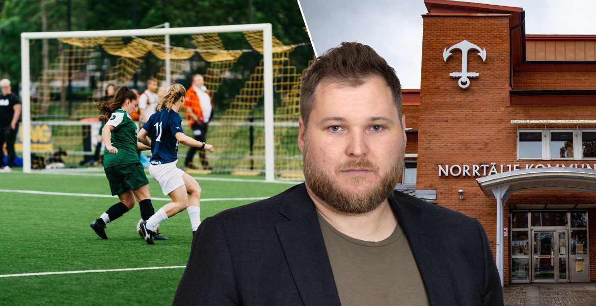 Bild på Jacob Christman (C), ordförande i kultur- och fritidsnämnden i Norrtälje kommun.