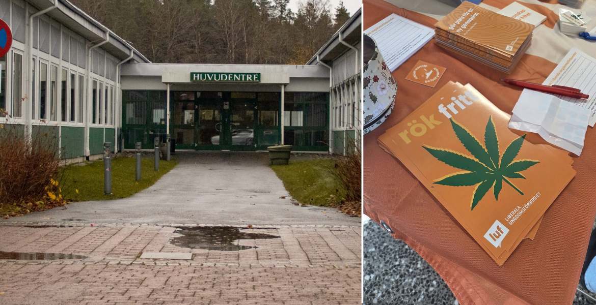Rodengymnasiet sammansatt med LUFS kampanj om avkriminalisering av cannabis.