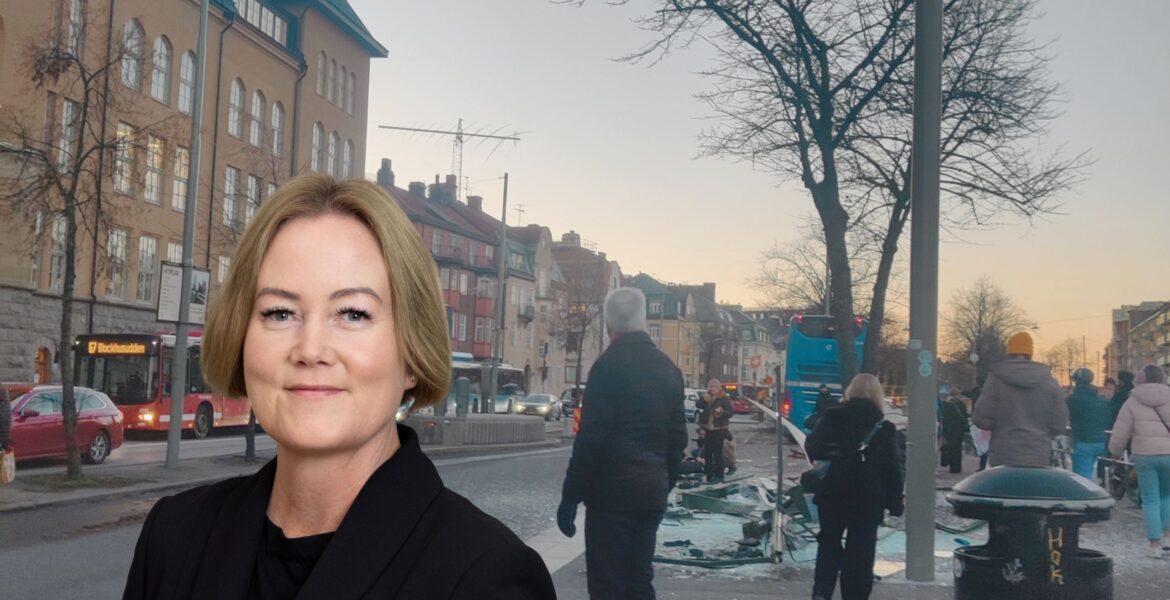 Ulrika Falk om olyckan på Valhallavägen.